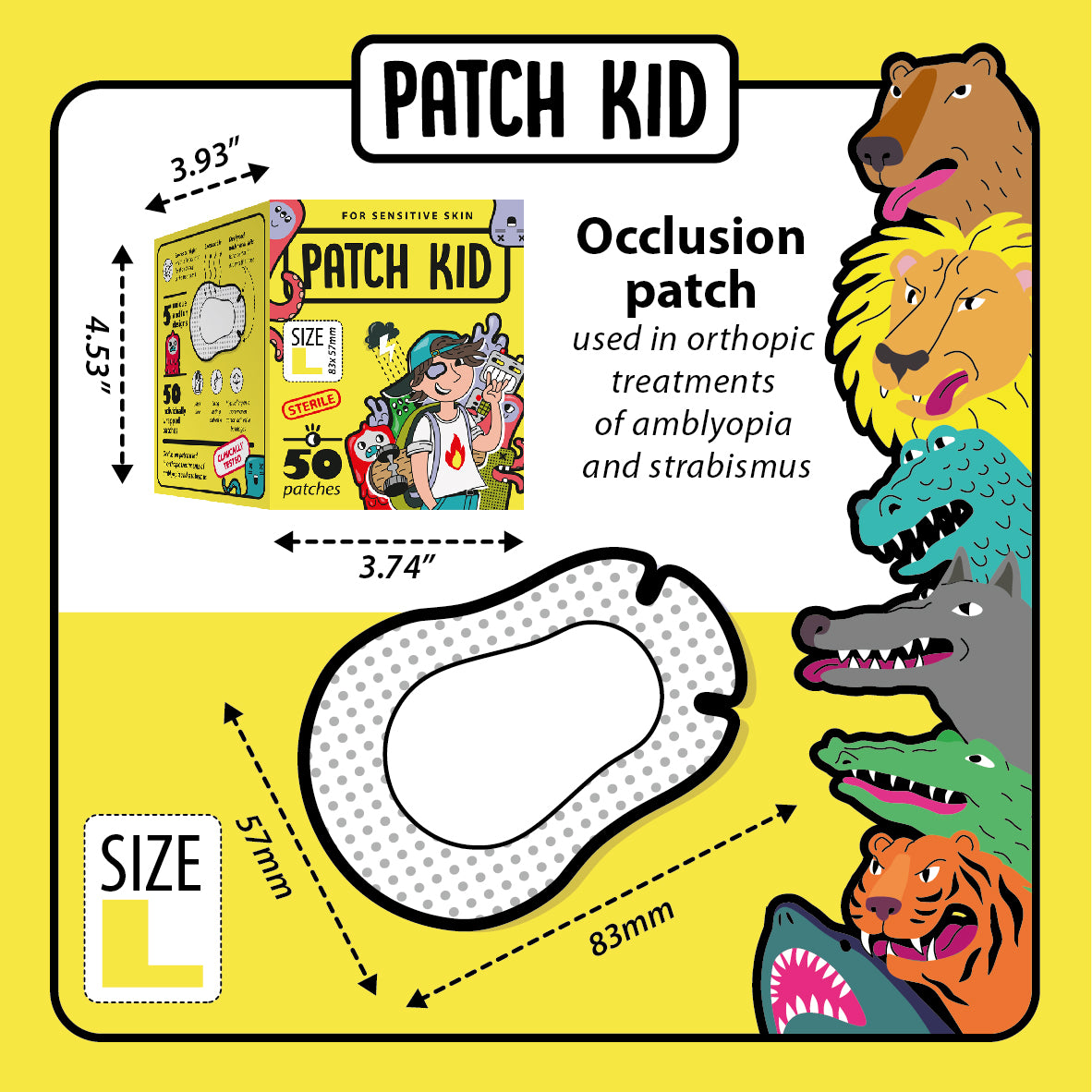 Patch Kid Large Yellow Box