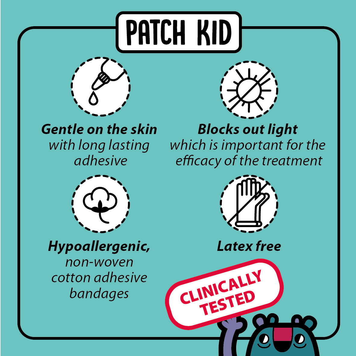 Patch Kid Medium Blue Box