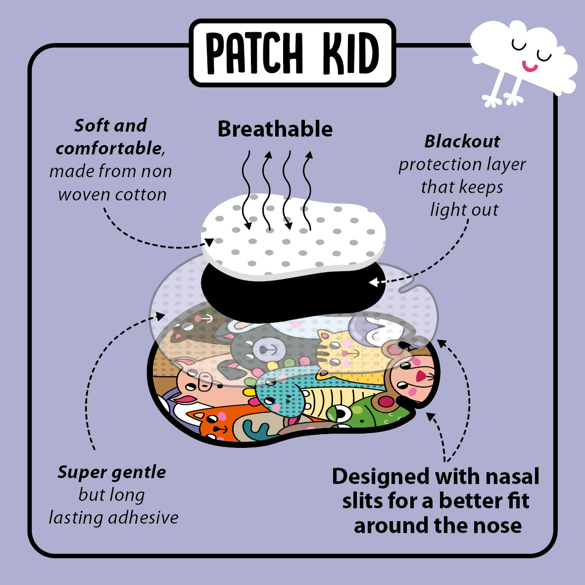 Patch Kid Medium Purple Box
