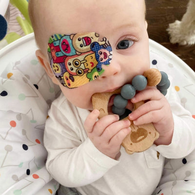 Patch Kid Medium Blue Box