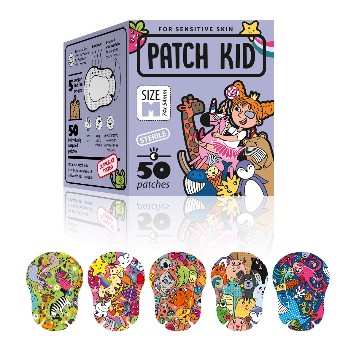 Patch Kid Medium Purple Box