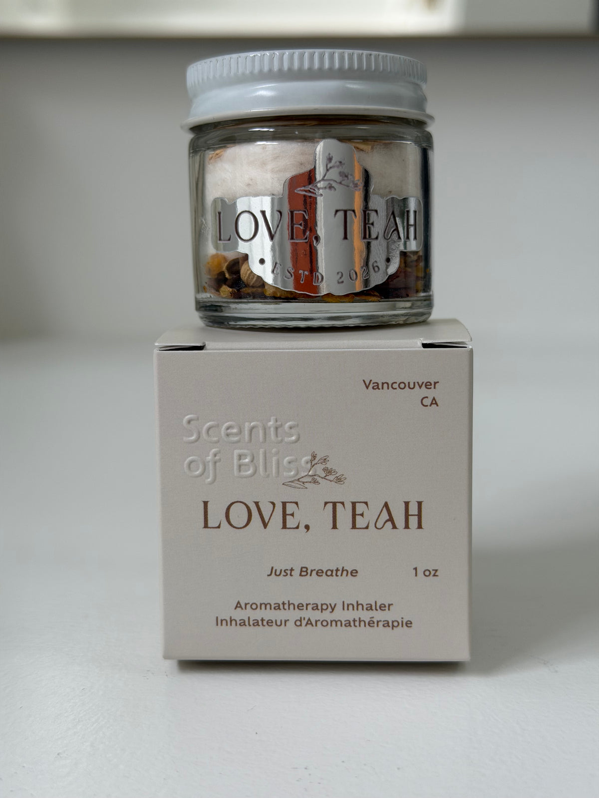 Love, Teah -Aromatherapy Inhaler (Scents of Bliss)