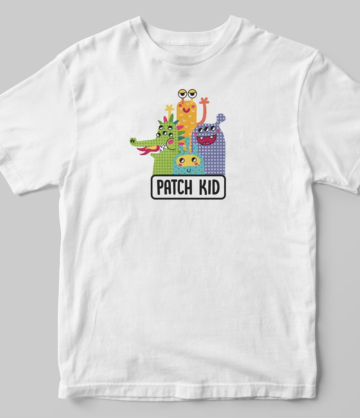 Patch Kid Short Sleeve T-Shirt (Monsters)